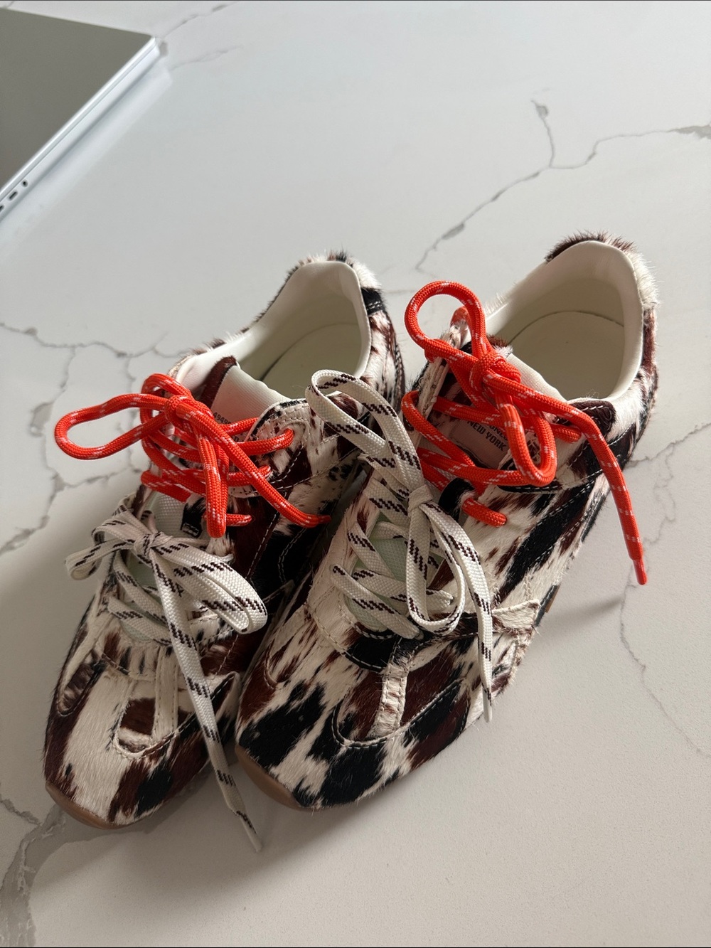 Steve Madden Cow Print Sneakers - Picture 6 of 8